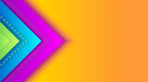 Geometric Colorful Gradient Background Template Stock Illustration