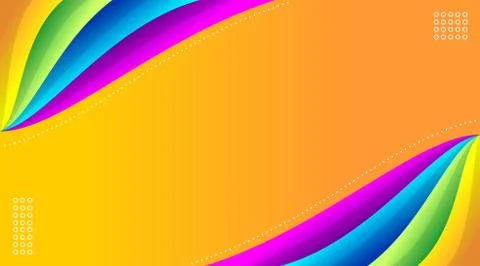 Geometric Colorful Gradient Background Template Stock Illustration