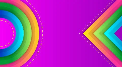 Geometric Colorful Gradient Background Template Stock Illustration