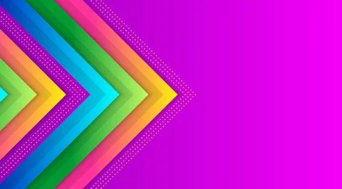 Geometric Colorful Gradient Background Template Stock Illustration