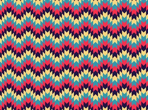 Geometric Colorful Pattern Design Background Vector Stock Illustration