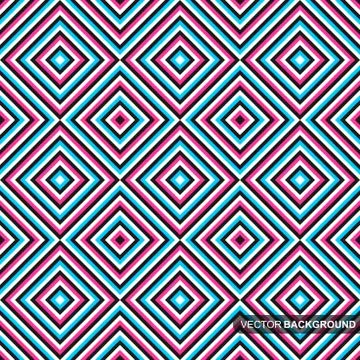 Geometric colorful pattern - seamless background. 库存插图