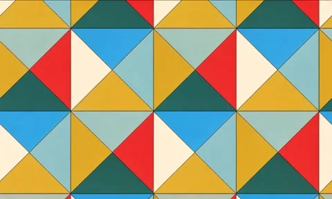 Geometric colorful pattern with triangles Stock Footage 291270191