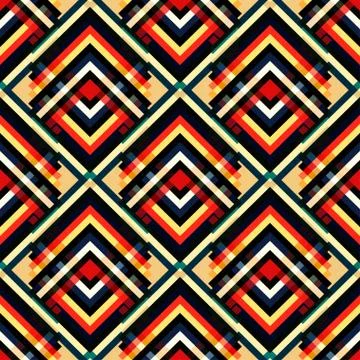 Geometric colorful seamless pattern 스톡 일러스트