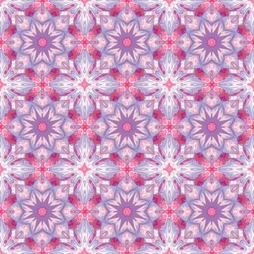 Geometric colorful seamless patterns set. Vector repeating texture, line art Stock Illustration