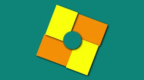 Geometric colorful shapes, computer generated. 3d render visual backdrop Stock Illustration
