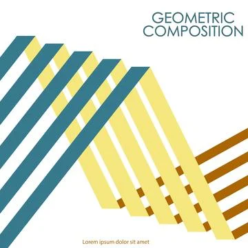 Geometric composition Illustrazione stock