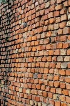 Geometric composition of rectangular clay bricks. 스톡 사진