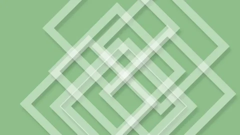 Geometric Composition with Transparent Square Shapes, Clean Modern Background Stock Footage 339121065