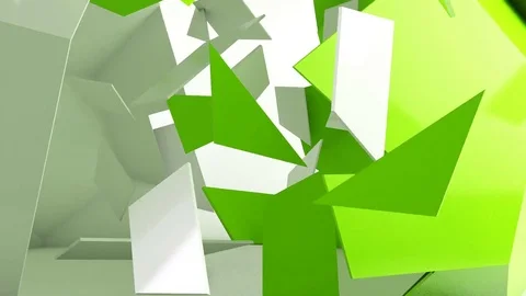 Geometric computer generated animation background Stock Footage