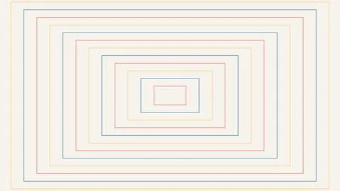 Geometric concentric rectangles layered illustration 스톡 일러스트