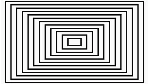 Geometric concentric squares pattern illustration Stock Illustration