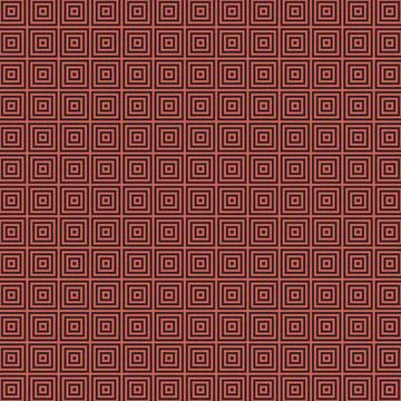 Geometric concentric squares pattern in red and blue Stock Illustration