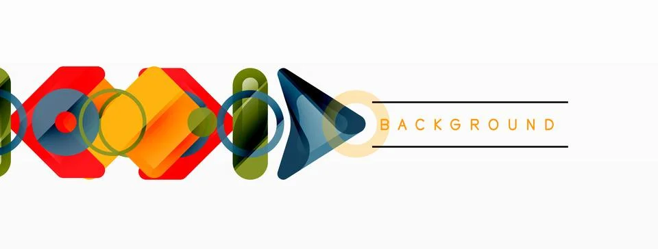 Geometric concept abstract design background Illustrazione stock