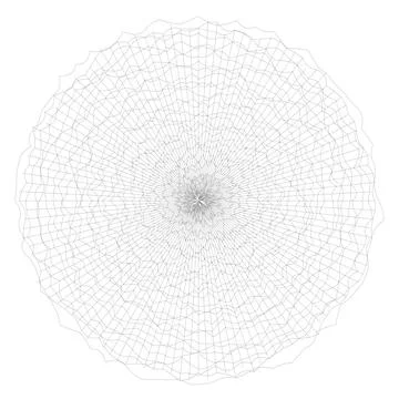 Geometric Connected Radar Mesh Pattern Vector Stock Illustration