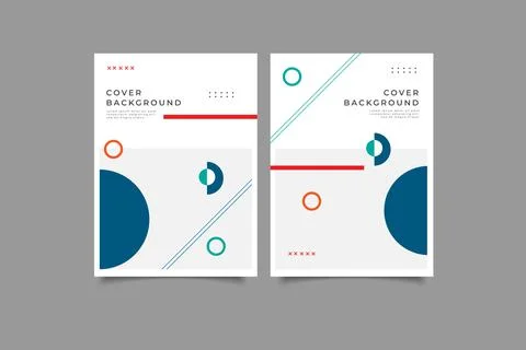 Geometric cover background Illustrazione stock