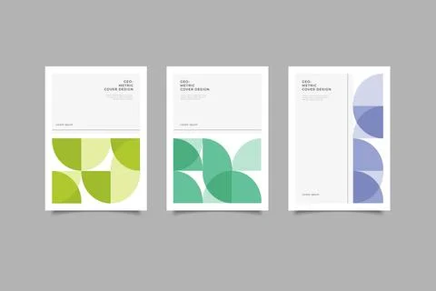 Geometric cover design Illustrazione stock