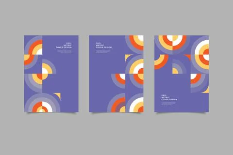 Geometric cover design Stock Illustration