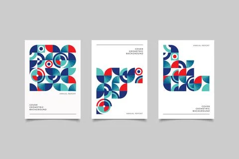 Geometric cover design Stock Illustration