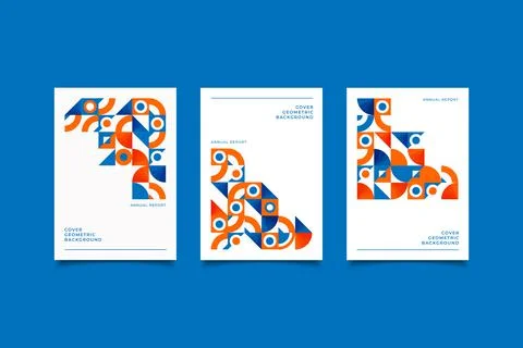 Geometric cover design Stock Illustration