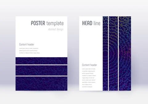 Geometric cover design template set. Rainbow abstr イラスト素材