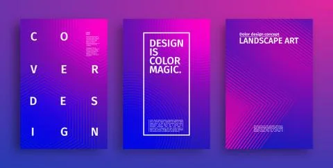 Geometric covers design. Future Web pattern vector with colorful gradients 스톡 일러스트