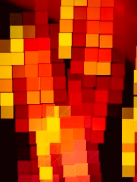 Geometric Creative background with colored squares as a mosaic, decorative im Foto stock