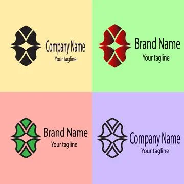 Geometric Cross Emblem logo Stock Illustration