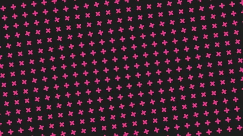 Geometric cross pattern black and pink dots on repeat Stock Footage 251964853