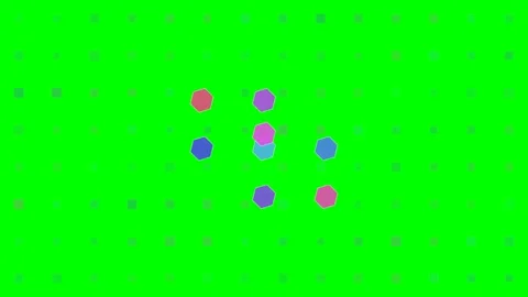 Geometric Cube Grid Animated Motion Graphic Concept Stock Footage 341838636