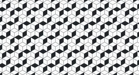 Geometric cube pattern background vector eps 10 easy editable 스톡 일러스트