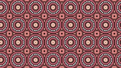 Geometric cube pattern on pink background, spinning graphic Stock Footage 188727774