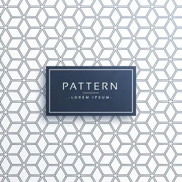 Geometric cube style abstract pattern background Illustrazione stock