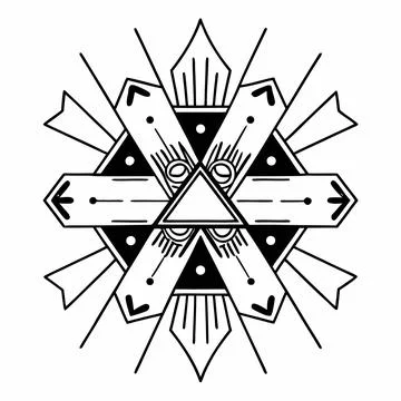 Geometric Cyber Creative Digital Stock Illustration