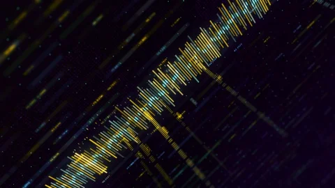 Geometric cyber graph visualization of network business situation. Animation Stock Footage 121296695