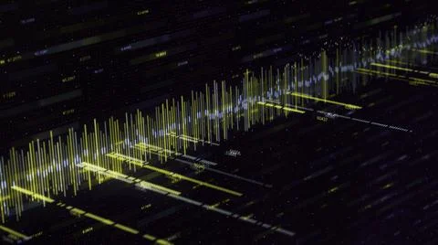 Geometric cyber graph visualization of network business situation. Animation Stock Illustration