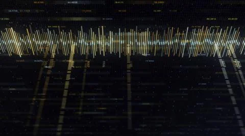 Geometric cyber graph visualization of network business situation. Animation Illustrazione stock