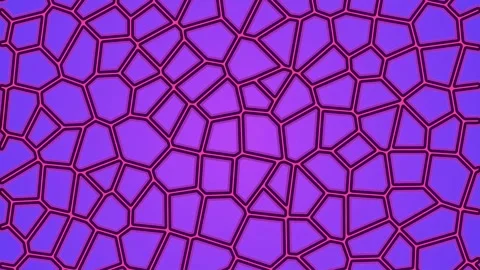 Geometric dance of purple polygonal patterns. 3d rendering loop animation 4K Stock-Footage 282162103