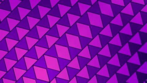 Geometric dance of symmetrical triangle pattern. 3d rendering loop animation 4K Stock Footage 274474968