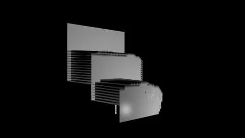 Geometric Dark Abstract 3D Cube Block Morph Background Animation Video stock 329606109