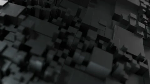 Geometric Dark Abstract Background Interior Industrial Construction Structure. Video stock 161356418