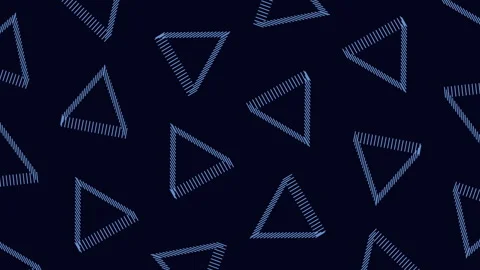 Geometric dark blue triangular seamless pattern Stock Footage 311601675