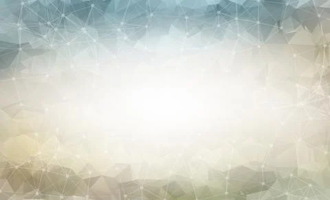 Geometric Dark Gray Polygonal background molecule and communication. Connecte Stock Illustration