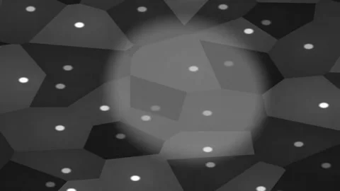 Geometric Dark Shapes Moving In Private Studio Stock-Footage 328299080