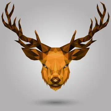 Geometric deer Stock Illustration