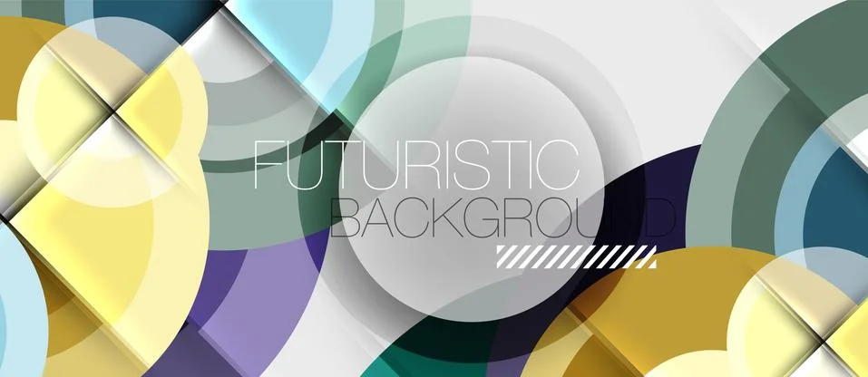 Geometric design abstract background - circles 스톡 일러스트