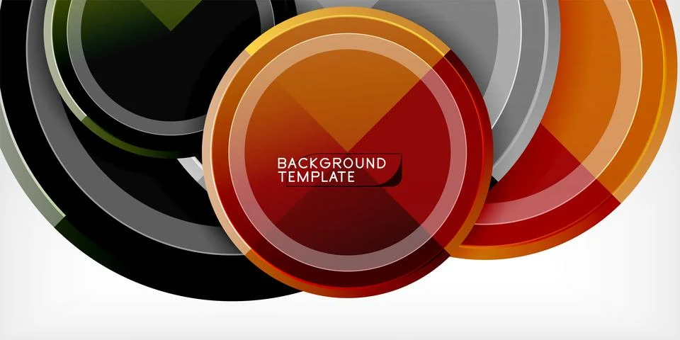 Geometric design abstract background - circles 스톡 일러스트