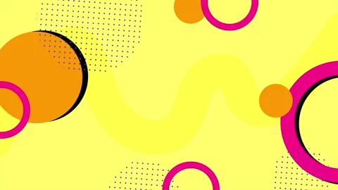 Geometric design with abstract shapes and pattern design elements  Stock Footage 295024972