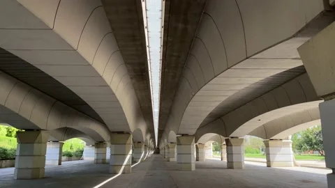 Geometric design of the bridge	 Stock Footage 154607911