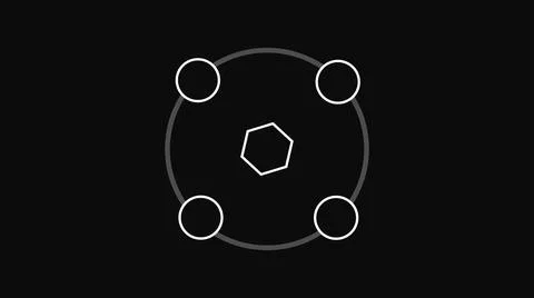 Geometric design with Circles. Concept of Hardwork and dicipline. Hi-tech geo Stock Illustration